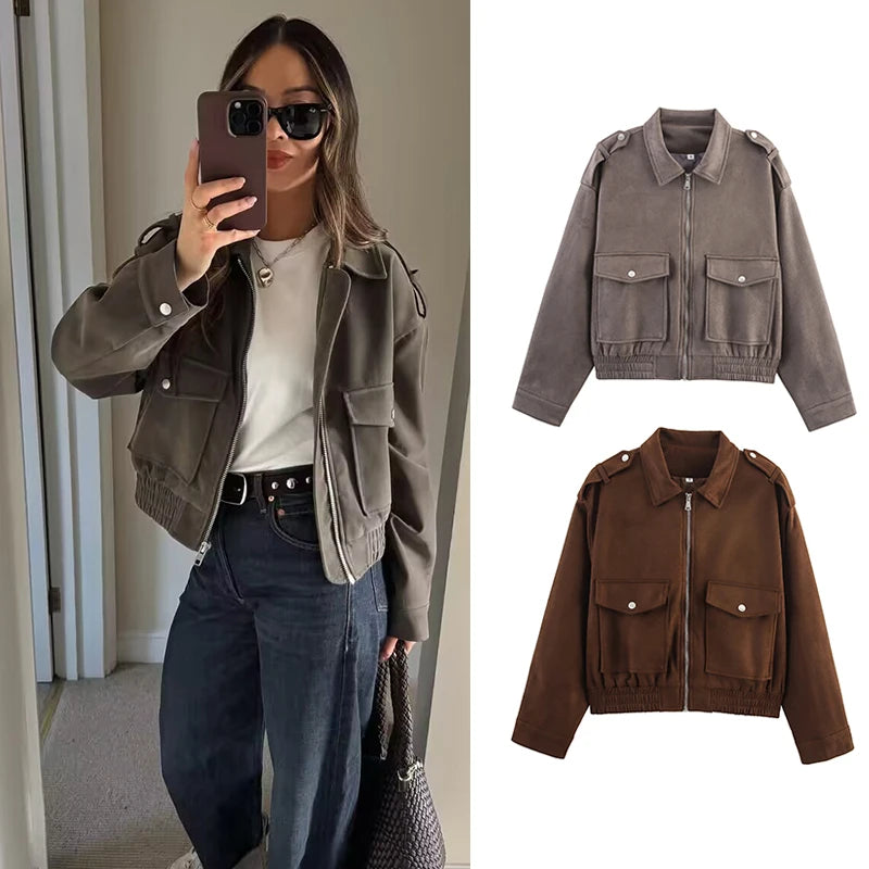 Women's Jackets Autumn 2025 New Coats Fashion Loose Elegant Warm Autumn Jackets Women's Street Chic Young Travel Outerwear Coats